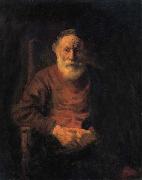 Portrait of Old Man in Red REMBRANDT Harmenszoon van Rijn